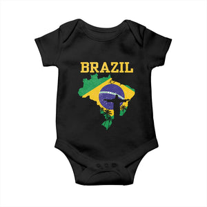 Brazilian Pride Christ the Redeemer Statue Latin America Baby Onesie TS11 Black Print Your Wear