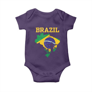 Brazilian Pride Christ the Redeemer Statue Latin America Baby Onesie TS11 Purple Print Your Wear