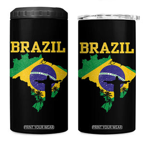 Brazilian Pride Christ the Redeemer Statue Latin America 4 in 1 Can Cooler Tumbler TS11 One Size: 16 oz Black Print Your Wear