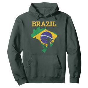 Brazilian Pride Christ the Redeemer Statue Latin America Hoodie TS11 Dark Forest Green Print Your Wear