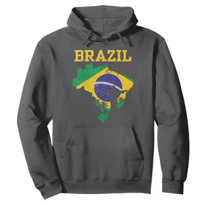 Brazilian Pride Christ the Redeemer Statue Latin America Hoodie TS11 Dark Heather Print Your Wear