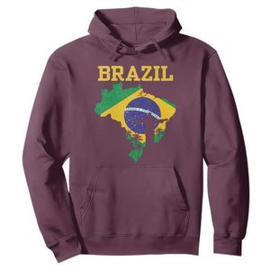 Brazilian Pride Christ the Redeemer Statue Latin America Hoodie TS11 Maroon Print Your Wear