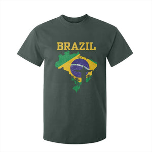 Brazilian Pride Christ the Redeemer Statue Latin America T Shirt For Kid TS11 Dark Forest Green Print Your Wear