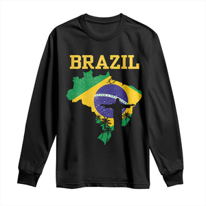 Brazilian Pride Christ the Redeemer Statue Latin America Long Sleeve Shirt TS11 Black Print Your Wear