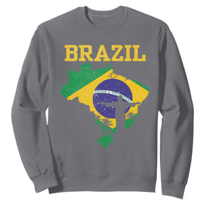 Brazilian Pride Christ the Redeemer Statue Latin America Sweatshirt TS11 Charcoal Print Your Wear