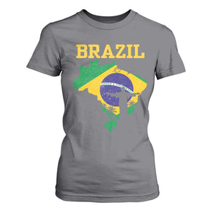 Brazilian Pride Christ the Redeemer Statue Latin America T Shirt For Women TS11 Charcoal Print Your Wear
