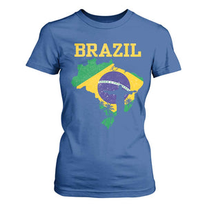 Brazilian Pride Christ the Redeemer Statue Latin America T Shirt For Women TS11 Royal Blue Print Your Wear