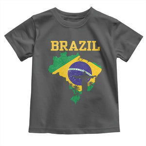 Brazilian Pride Christ the Redeemer Statue Latin America Toddler T Shirt TS11 Dark Heather Print Your Wear