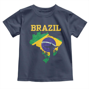 Brazilian Pride Christ the Redeemer Statue Latin America Toddler T Shirt TS11 Navy Print Your Wear