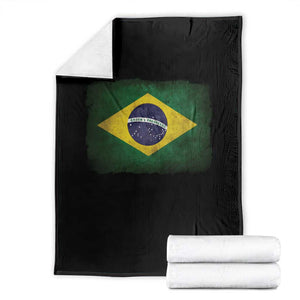 Brazilian Pride Latin America Vintage Brazil Flag Throw Blanket TS11 Black Print Your Wear