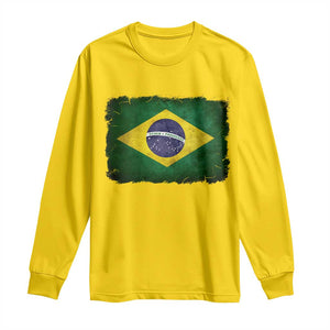 Brazilian Pride Latin America Vintage Brazil Flag Long Sleeve Shirt TS11 Daisy Print Your Wear