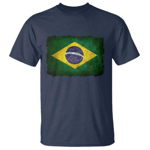 Brazilian Pride Latin America Vintage Brazil Flag T Shirt TS11 Navy Print Your Wear