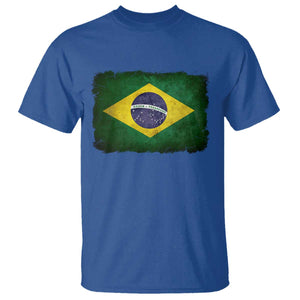 Brazilian Pride Latin America Vintage Brazil Flag T Shirt TS11 Royal Blue Print Your Wear