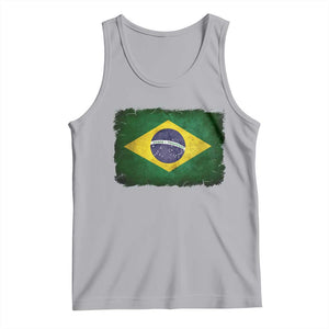 Brazilian Pride Latin America Vintage Brazil Flag Tank Top TS11 Athletic Heather Print Your Wear