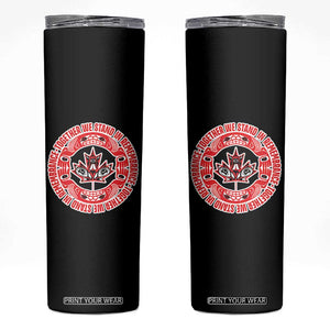 Indigenous Children Skinny Tumbler Together We Stand In Remembrance Unity Day Papoose Maple Leaf Native American TS11 Black Print Your Wear