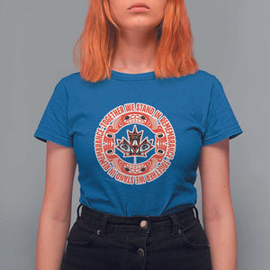 Indigenous Children T Shirt For Women Together We Stand In Remembrance Unity Day Papoose Maple Leaf Native American TS11 Royal Blue Print Your Wear