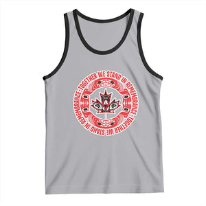 Indigenous Children Tank Top Together We Stand In Remembrance Unity Day Papoose Maple Leaf Native American TS11 Athletic Heather Black Print Your Wear