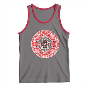 Indigenous Children Tank Top Together We Stand In Remembrance Unity Day Papoose Maple Leaf Native American TS11 Deep Heather Red Print Your Wear