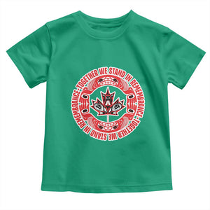Indigenous Children Toddler T Shirt Together We Stand In Remembrance Unity Day Papoose Maple Leaf Native American TS11 Irish Green Print Your Wear