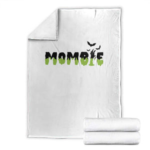 Halloween Couple Matching Throw Blanket Mombie Couples Mommy Wife Zombie Hand Bat TS11 White Print Your Wear
