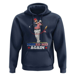 Trump Supporter Hoodie Missed Me Again 0 2 Bullet Golf American Flag Presidential Election TS11 Navy Print Your Wear