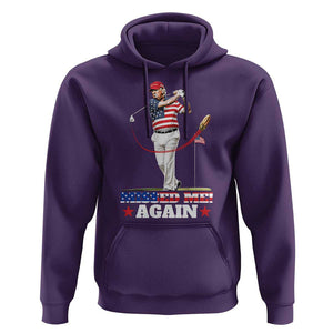 Trump Supporter Hoodie Missed Me Again 0 2 Bullet Golf American Flag Presidential Election TS11 Purple Print Your Wear