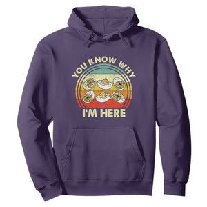 Funny Thanksgiving Deviled Eggs Hoodie You Know Why I Am Here Easter Day TS11 Purple Print Your Wear