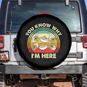 Funny Thanksgiving Deviled Eggs Spare Tire Cover You Know Why I Am Here Easter Day TS11 No hole Black Print Your Wear
