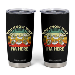 Funny Thanksgiving Deviled Eggs Tumbler Cup You Know Why I Am Here Easter Day TS11 Black Print Your Wear