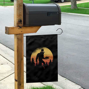 Bigfoot Pilgrim Turkey Pumpkin Thanksgiving Day Garden Flag TS11 Print Your Wear