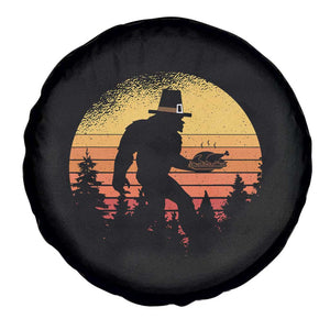 Bigfoot Pilgrim Turkey Pumpkin Thanksgiving Day Spare Tire Cover TS11 Print Your Wear