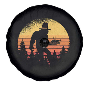 Bigfoot Pilgrim Turkey Pumpkin Thanksgiving Day Spare Tire Cover TS11 Print Your Wear