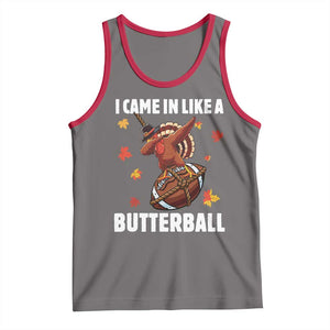 Funny I Came In Like A Butterball Tank Top Thanksgiving Dabbing Turkey TS11 Deep Heather Red Print Your Wear