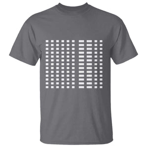 Six Seven 67 Morse Code T Shirt Subtle Secret Gen Alpha Meme TS11 Charcoal Print Your Wear