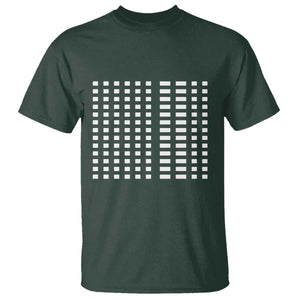 Six Seven 67 Morse Code T Shirt Subtle Secret Gen Alpha Meme TS11 Dark Forest Green Print Your Wear