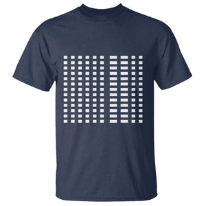 Six Seven 67 Morse Code T Shirt Subtle Secret Gen Alpha Meme TS11 Navy Print Your Wear