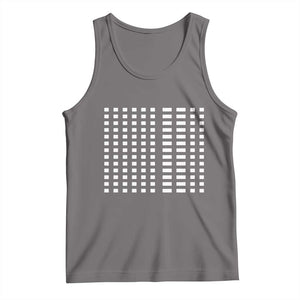 Six Seven 67 Morse Code Tank Top Subtle Secret Gen Alpha Meme TS11 Deep Heather Print Your Wear