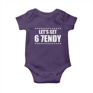Lets Get Sendy 67 Six Seven Meme Alpha Slang Star Baby Onesie TS11 Purple Print Your Wear