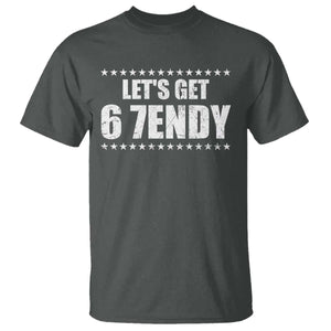 Lets Get Sendy 67 Six Seven Meme Alpha Slang Star T Shirt TS11 Dark Heather Print Your Wear