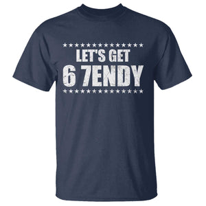 Lets Get Sendy 67 Six Seven Meme Alpha Slang Star T Shirt TS11 Navy Print Your Wear