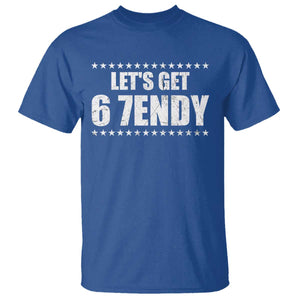 Lets Get Sendy 67 Six Seven Meme Alpha Slang Star T Shirt TS11 Royal Blue Print Your Wear