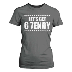 Lets Get Sendy 67 Six Seven Meme Alpha Slang Star T Shirt For Women TS11 Dark Heather Print Your Wear