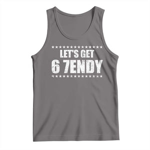 Lets Get Sendy 67 Six Seven Meme Alpha Slang Star Tank Top TS11 Deep Heather Print Your Wear