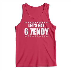 Lets Get Sendy 67 Six Seven Meme Alpha Slang Star Tank Top TS11 Red Print Your Wear