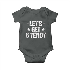 Lets Get Sendy 67 Six Seven Meme Alpha Slang Baby Onesie TS11 Dark Heather Print Your Wear