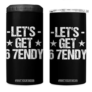 Lets Get Sendy 67 Six Seven Meme Alpha Slang 4 in 1 Can Cooler Tumbler TS11 One Size: 16 oz Black Print Your Wear