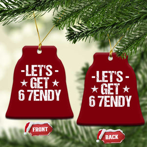 Lets Get Sendy 67 Six Seven Meme Alpha Slang Ceramic Ornament TS11 Print Your Wear