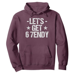 Lets Get Sendy 67 Six Seven Meme Alpha Slang Hoodie TS11 Maroon Print Your Wear