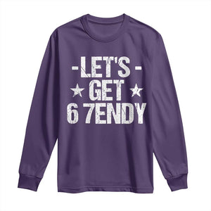 Lets Get Sendy 67 Six Seven Meme Alpha Slang Long Sleeve Shirt TS11 Purple Print Your Wear