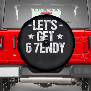 Lets Get Sendy 67 Six Seven Meme Alpha Slang Spare Tire Cover TS11 Black Print Your Wear